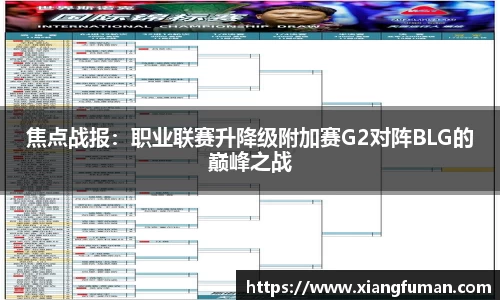 焦点战报：职业联赛升降级附加赛G2对阵BLG的巅峰之战